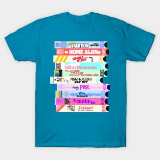 Retro 80s Movies VHS Stack T-Shirt